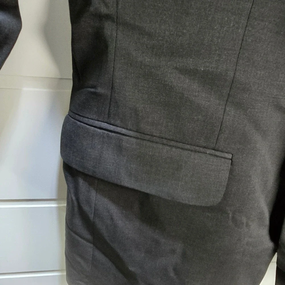 Banana Republic Mens 38R Charcoal Gray Wool Blend‎ Suit Jacket Blazer
